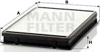 Mann-Filter CU2861 - Filtr, daxili hava furqanavto.az
