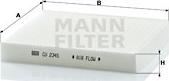 Mann-Filter CU 2345 - Filtr, daxili hava www.furqanavto.az