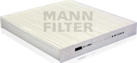 Mann-Filter CU 2358/1 - Filtr, daxili hava furqanavto.az