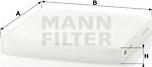 Mann-Filter CU 2358 - Filtr, daxili hava furqanavto.az