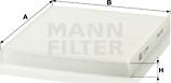 Mann-Filter CU 23 009 - Filtr, daxili hava furqanavto.az