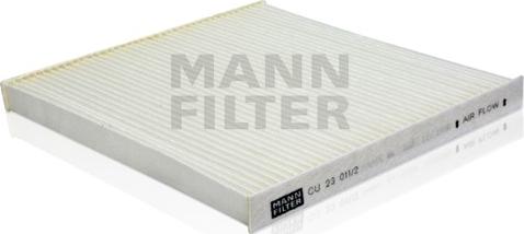 Mann-Filter CU 23 011/2 - Filtr, daxili hava www.furqanavto.az