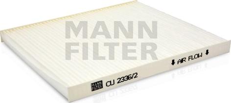 Mann-Filter CU 2336/2 - Filtr, daxili hava furqanavto.az