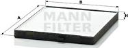Mann-Filter CU 2330 - Filtr, daxili hava www.furqanavto.az