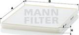 Mann-Filter CU 2326 - Filtr, daxili hava furqanavto.az