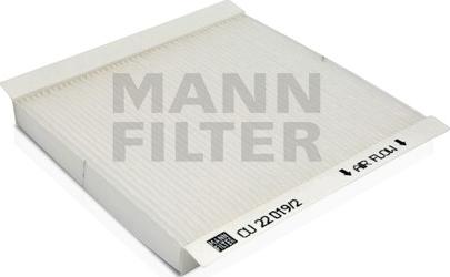 Mann-Filter CU 22 019/2 - Filtr, daxili hava furqanavto.az