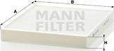 Mann-Filter CU 2757 - Filtr, daxili hava furqanavto.az