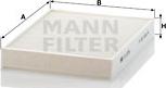 Mann-Filter CU 2736-2 - Filtr, daxili hava furqanavto.az