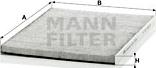 Mann-Filter CUK 3059 - Filtr, daxili hava www.furqanavto.az