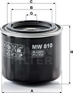 Mann-Filter MW 810 - Yağ filtri furqanavto.az