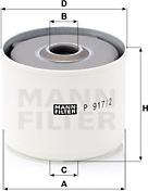 Mann-Filter P 917/2 x - Yanacaq filtri furqanavto.az
