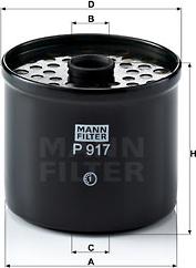 Mann-Filter P 917 x - Yanacaq filtri www.furqanavto.az