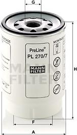 Mann-Filter PL 270/7 x - Yanacaq filtri furqanavto.az