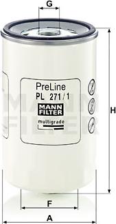 Mann-Filter PL 271/1 - Yanacaq filtri furqanavto.az