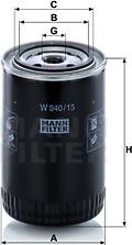 Mann-Filter W 940/15 n - Yağ filtri furqanavto.az