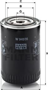 Mann-Filter W 940/35 - Yağ filtri furqanavto.az