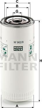 Mann-Filter W 962/8 - Yağ filtri furqanavto.az