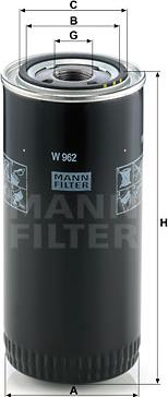 Mann-Filter W 962 - Yağ filtri furqanavto.az