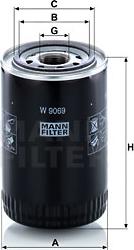 Mann-Filter W 9069 - Yağ filtri furqanavto.az