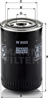 Mann-Filter W 9009 - Yağ filtri furqanavto.az