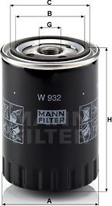 Mann-Filter W 932 - Yağ filtri furqanavto.az