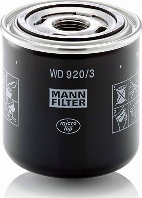 Mann-Filter W 920/3 - Yağ filtri furqanavto.az