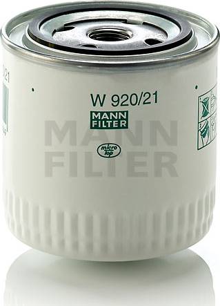 Mann-Filter W 920/21 (10) - Yağ filtri furqanavto.az