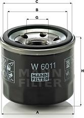 Mann-Filter W 6011 - Yağ filtri furqanavto.az