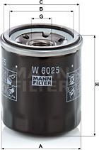 Mann-Filter W 6025 - Yağ filtri furqanavto.az