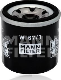 Mann-Filter W 67/3 - Yağ filtri furqanavto.az