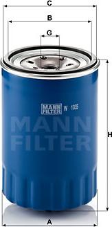 Mann-Filter W 1035 - Yağ filtri furqanavto.az