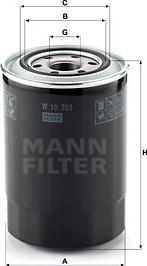 Mann-Filter W 10 703 - Yağ filtri furqanavto.az