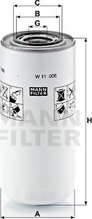 Mann-Filter W 11 006 - Yağ filtri furqanavto.az
