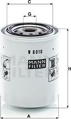 Mann-Filter W 8010 - Yağ filtri furqanavto.az