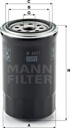 Mann-Filter W 8011 - Yağ filtri furqanavto.az