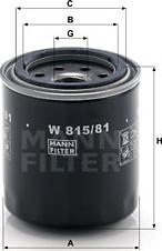 Mann-Filter W 815/81 - Yağ filtri furqanavto.az