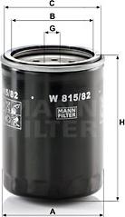 Mann-Filter W 815/82 - Yağ filtri furqanavto.az