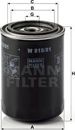 Mann-Filter W 818/81 - Yağ filtri furqanavto.az