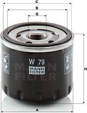 Mann-Filter W 79 - Yağ filtri furqanavto.az