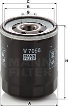 Mann-Filter W 7058 - Yağ filtri furqanavto.az