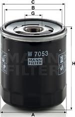 Mann-Filter W 7053 - Yağ filtri furqanavto.az
