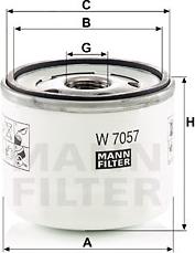 Mann-Filter W 7057 - Yağ filtri furqanavto.az