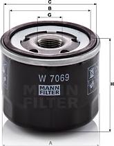 Mann-Filter W 7069 - Yağ filtri furqanavto.az