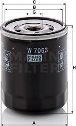 Mann-Filter W 7063 - Yağ filtri furqanavto.az