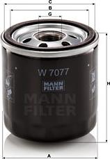 Mann-Filter W 7077 - Yağ filtri furqanavto.az