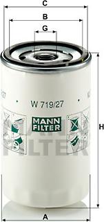 Mann-Filter W 719/27 - Yağ filtri furqanavto.az