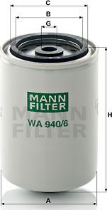 Mann-Filter WA 940/6 - Soyuducu filtri furqanavto.az