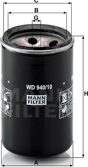 Mann-Filter WA 940/10 - Soyuducu filtri furqanavto.az