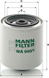 Mann-Filter WA 940/1 - Soyuducu filtri furqanavto.az