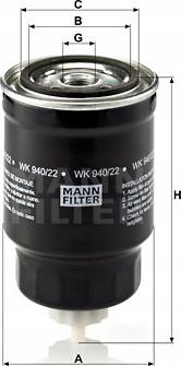 Mann-Filter WA 940/22 - Soyuducu filtri furqanavto.az